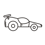 Car two - Easy coloring cars Car two - Easy coloring cars