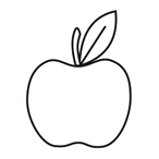 Apple - Easy coloring fruits Apple - Easy coloring fruits