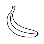 Banana - Easy coloring fruits Banana - Easy coloring fruits