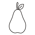 Pear - Easy coloring fruits Pear - Easy coloring fruits