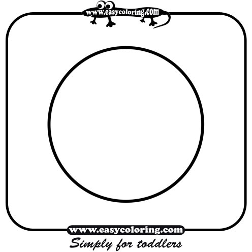 Round - Easy coloring shapes Round - Easy coloring shapes