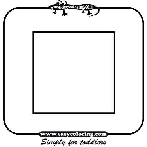 Square - Easy coloring shapes Square - Easy coloring shapes